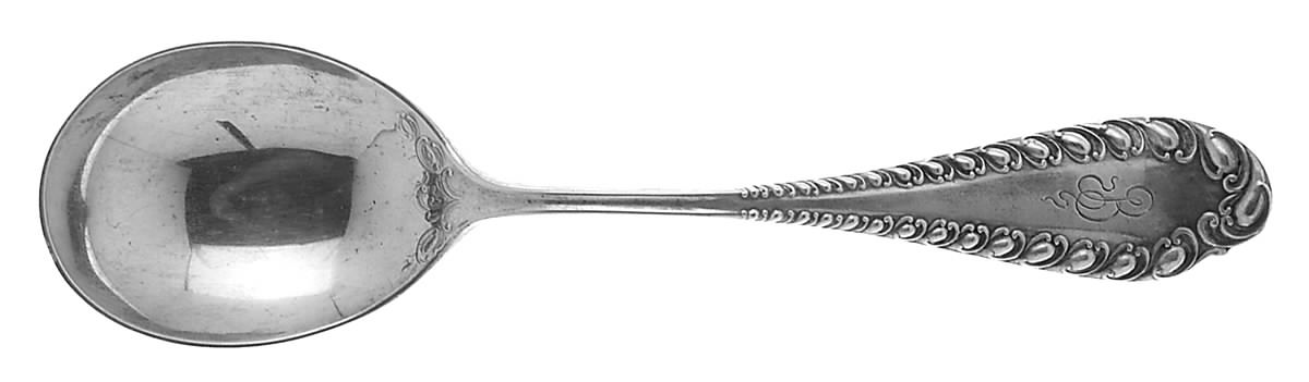 Victoria (Sterling, 1894) Round Bowl Soup Spoon (Gumbo) by George W Shiebler-1