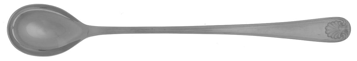 English Shell (Stainless) Iced Tea Spoon by Gentry Silver-1