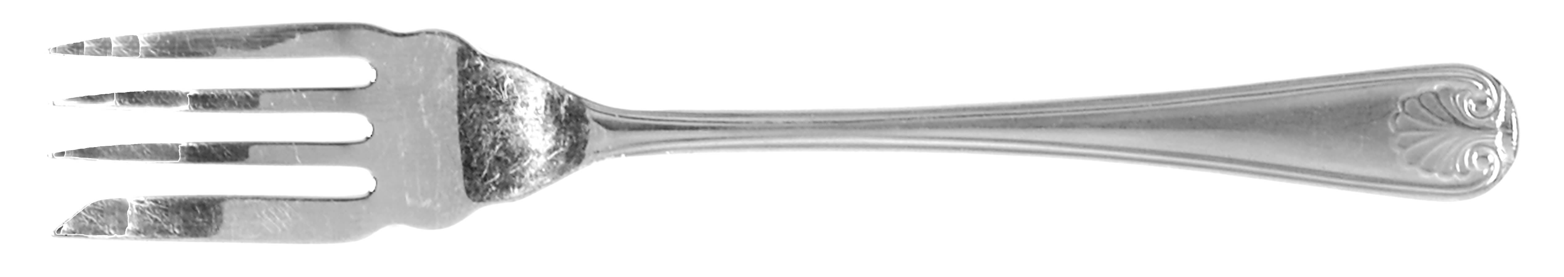 English Shell (Stainless) Individual Salad Fork by Gentry Silver-1