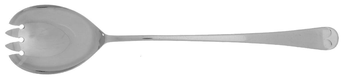 English Tip (Stainless) Oversize Solid Salad Servng Fork by Gentry Silver-1