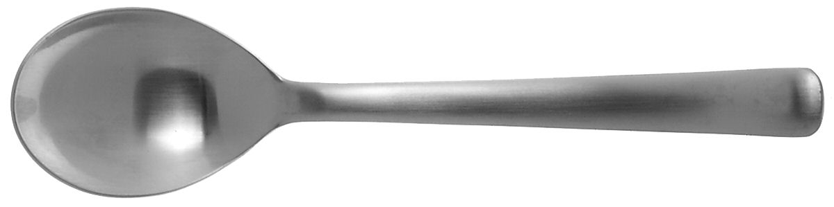 Merit (Stainless, Satin Finish) Oval Place Soup Spoon by Ginkgo-1