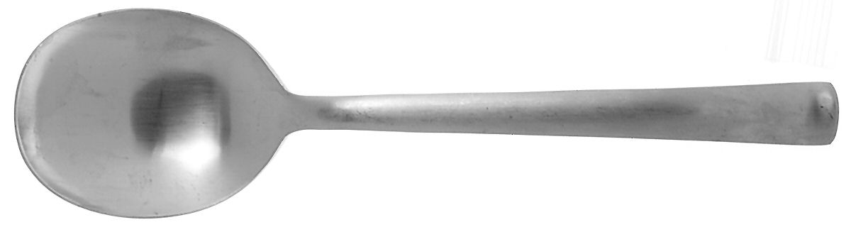 Merit (Stainless, Satin Finish) Solid Serving Spoon by Ginkgo-1