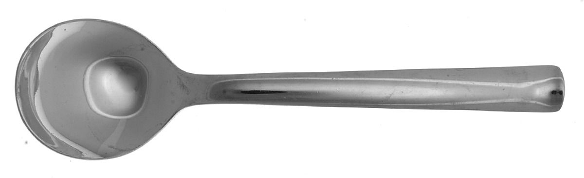Merit (Stainless, Glossy Finish) Round Bowl Soup Spoon (Cream Soup) by Ginkgo-1