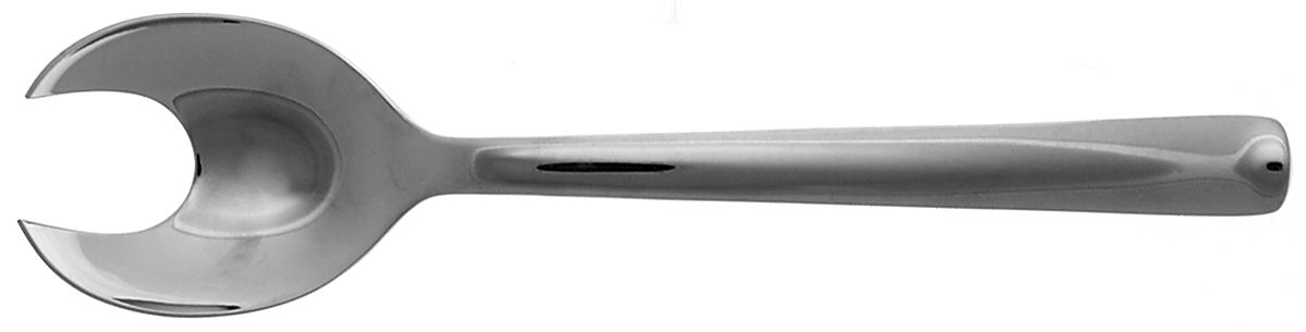 Merit (Stainless, Glossy Finish) Pierced Solid Serving Spoon by Ginkgo-1
