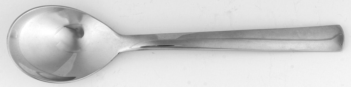 Merit (Stainless, Glossy Finish) Oval Place Soup Spoon by Ginkgo-1