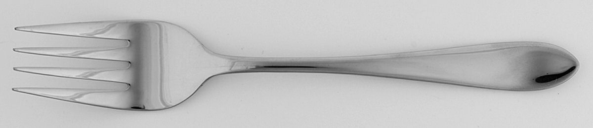 Meridian (Stainless, Glossy) Medium Solid Cold Meat Serving Fork by Ginkgo-1