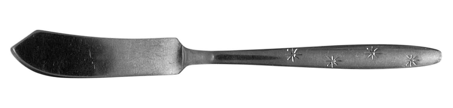 Four Stars (Stainless) Flat Handle Master Butter Knife by Gensico-1