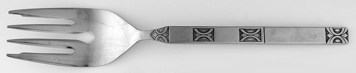 GRN1 (STAINLESS) Medium Solid Cold Meat Serving Fork by Granada-1