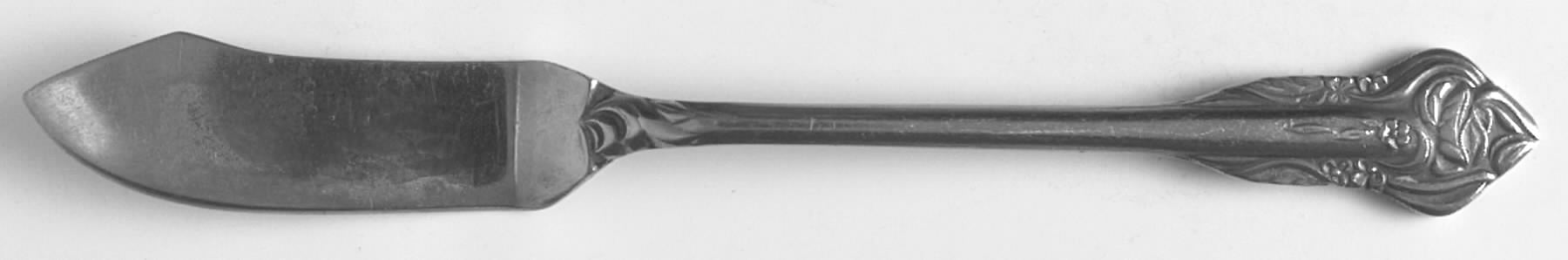 French Rose (Stainless) Flat Handle Master Butter Knife by Grand Prix-1