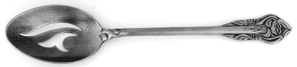 French Rose (Stainless) Pierced Tablespoon (Serving Spoon) by Grand Prix-1