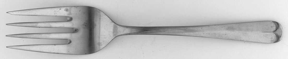 Nottingham (Stainless) Large Solid Cold Meat Serving Fork by Grand Prix-1
