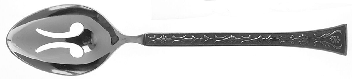 Siboney (Stainless) Pierced Tablespoon (Serving Spoon) by Grand Prix-1