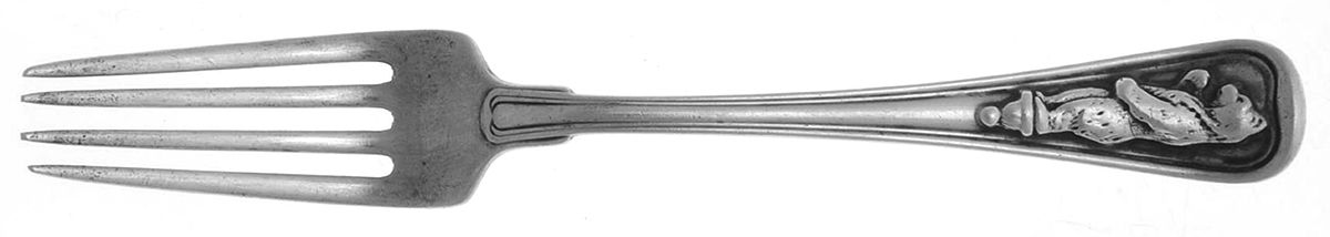 252H (Sterling, 1900) Solid Youth Tea Fork by Gorham Silver-1