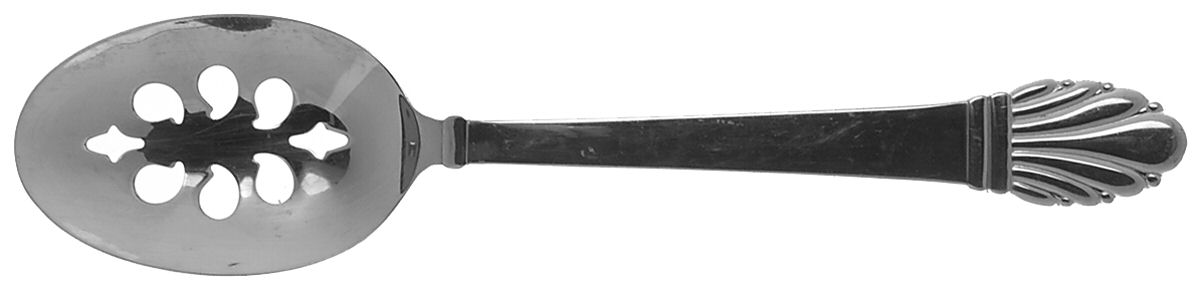 Adria (Stainless) Pierced Tablespoon (Serving Spoon) by Gorham Silver-1