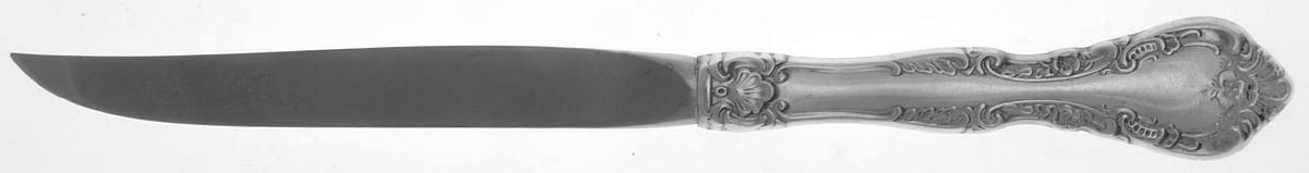 Alencon Lace (Sterling, 1965) Individual Steak Knife Hollow Handle by Gorham Silver-1