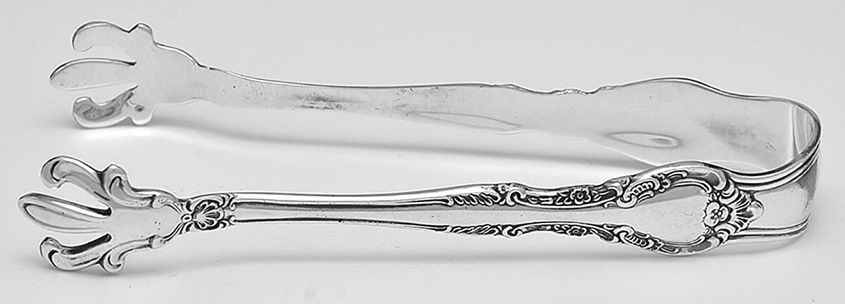 Alencon Lace (Sterling, 1965) Sugar Tongs by Gorham Silver-1