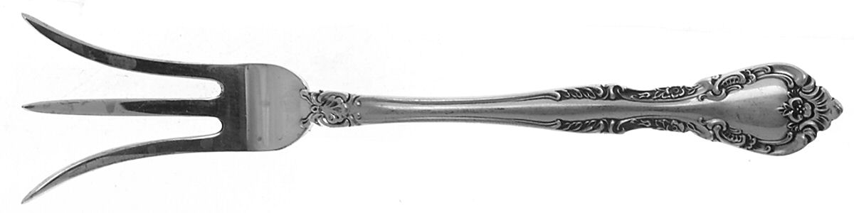 Alencon Lace (Sterling, 1965) Lemon Fork by Gorham Silver-1