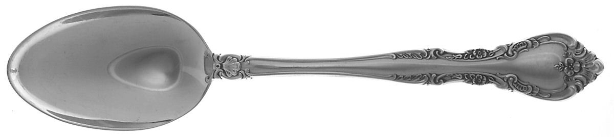 Alencon Lace (Sterling, 1965) Dessert/Oval Soup Spoon by Gorham Silver-1