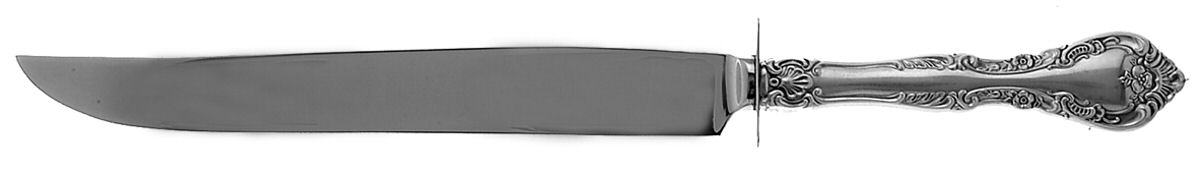 Alencon Lace (Sterling, 1965) Small Steak Carving Knife with Stainless Blade by Gorham Silver-1