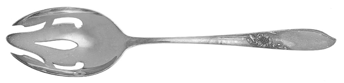 Aloha (Silverplate, 1955) Pierced Tablespoon (Serving Spoon) by Gorham Silver-1