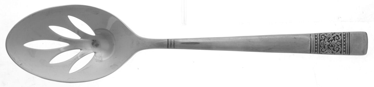 Amphora (Stainless) Pierced Tablespoon (Serving Spoon) by Gorham Silver-1