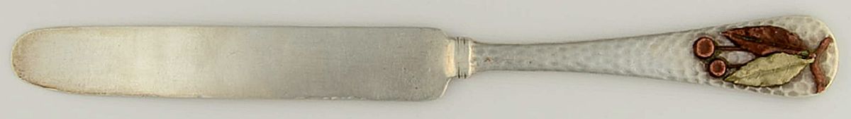 Antique-Hammered & Applied (Sterling, 1880) New French Hollow Knife by Gorham Silver-1