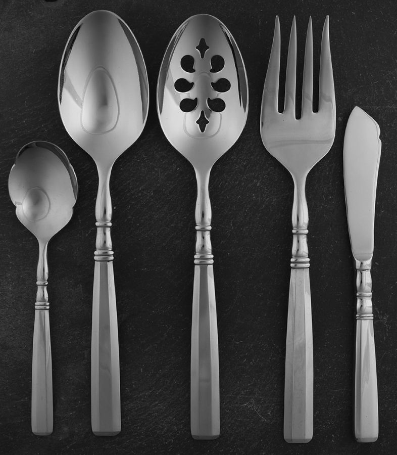 Ariana (Stainless) 5 Piece Hostess Set by Gorham Silver-1