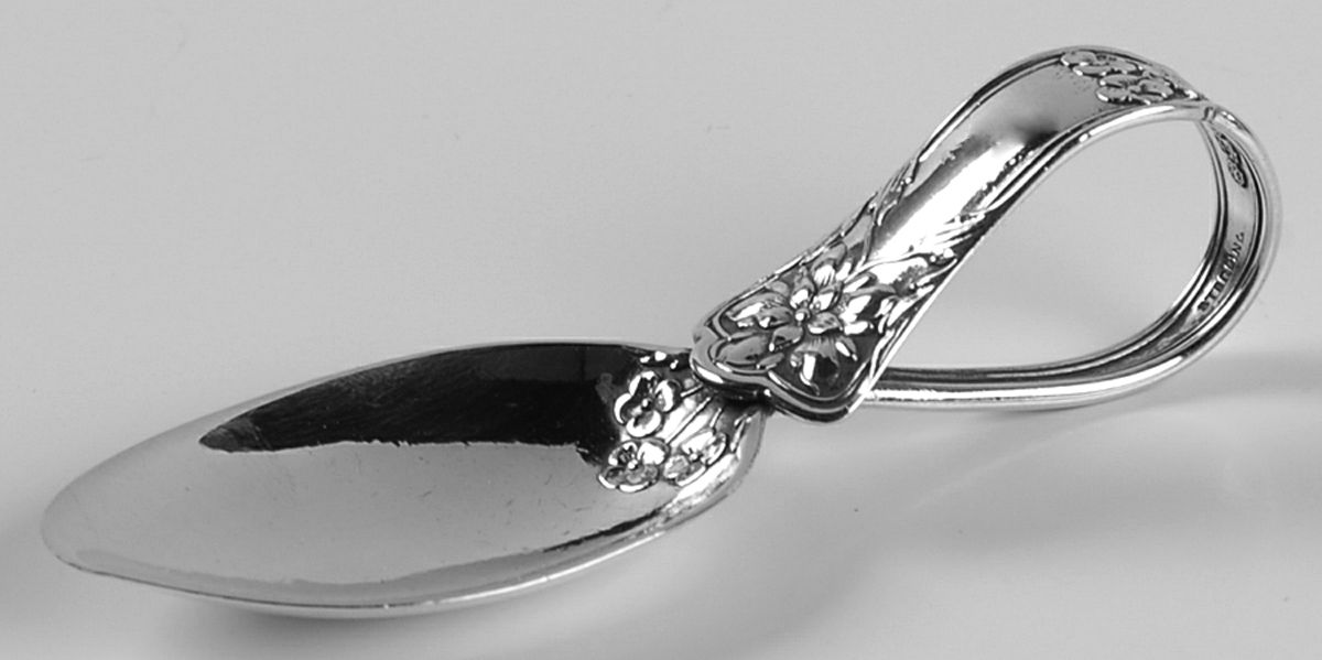 Atlanta (Sterling, 1910) Curved Handle Baby Spoon by Gorham Silver-1