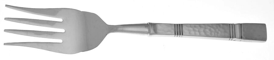 Baluster (Stainless) Cold Meat Fork Large, Stainless Tines HC by Gorham Silver-1