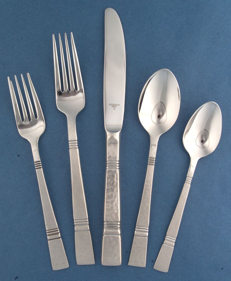Baluster (Stainless) 5 Piece Place Setting by Gorham Silver-1