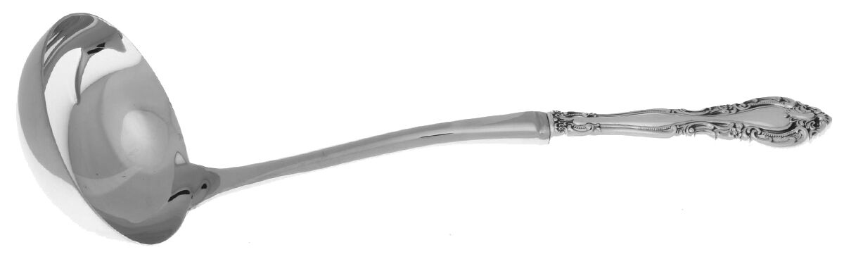 Baronial-New (Sterling, 1973) Soup Ladle with Stainless Bowl HC by Gorham Silver-1