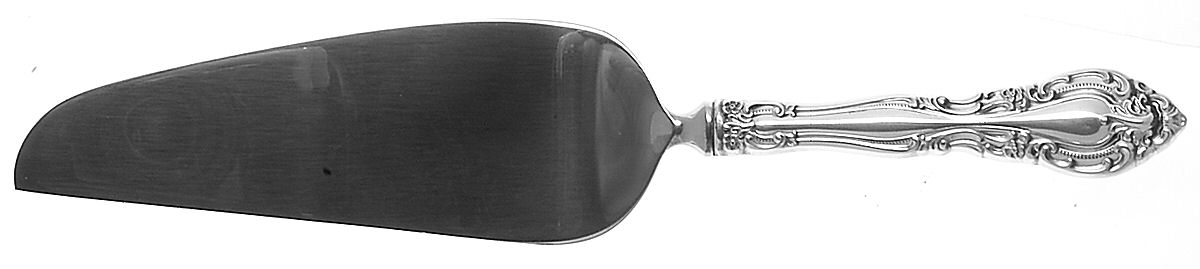 Baronial-New (Sterling, 1973) Pie & Cake Server with Stainless Blade by Gorham Silver-1
