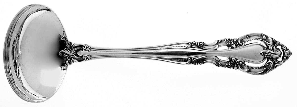 Baronial-New (Sterling, 1973) Solid Gravy Ladle by Gorham Silver-1