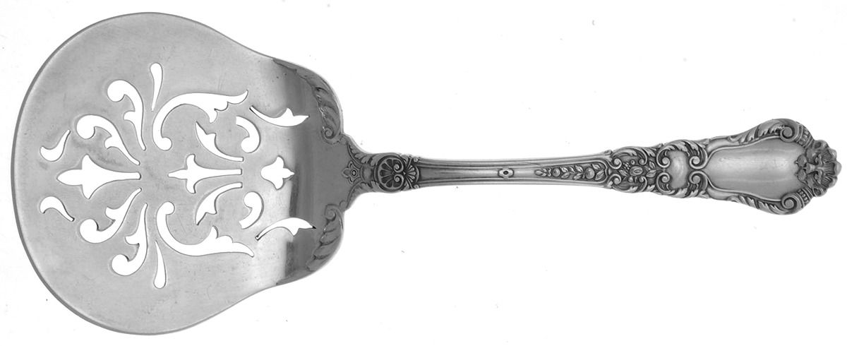 Baronial-Old (Sterling, 1898, No Monograms) Small Cucumber/Tomato Server by Gorham Silver-1