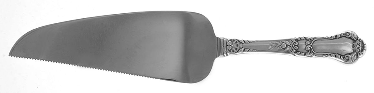 Baronial-Old (Sterling, 1898, No Monograms) Pie & Cake Server with Stainless Blade by Gorham Silver-1