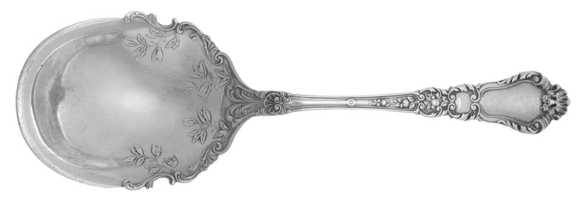 Baronial-Old (Sterling, 1898, No Monograms) Cracker Spoon by Gorham Silver-1