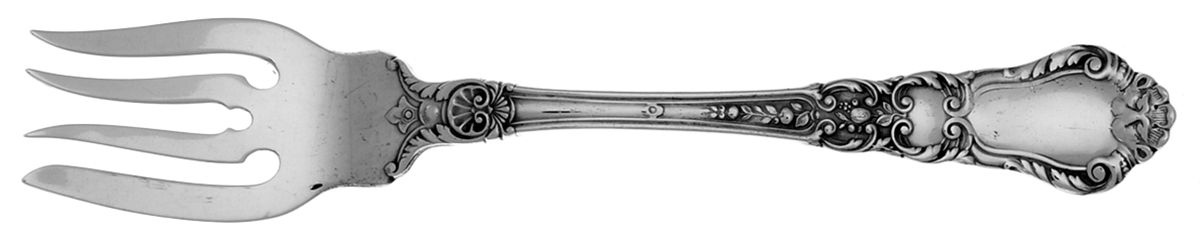 Baronial-Old (Sterling, 1898, No Monograms) Small Individual Solid Fish/Salad Fork by Gorham Silver-1
