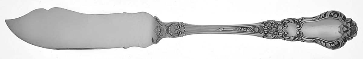 Baronial-Old (Sterling, 1898, No Monograms) Large Flat Handle Master Butter Knife by Gorham Silver-1