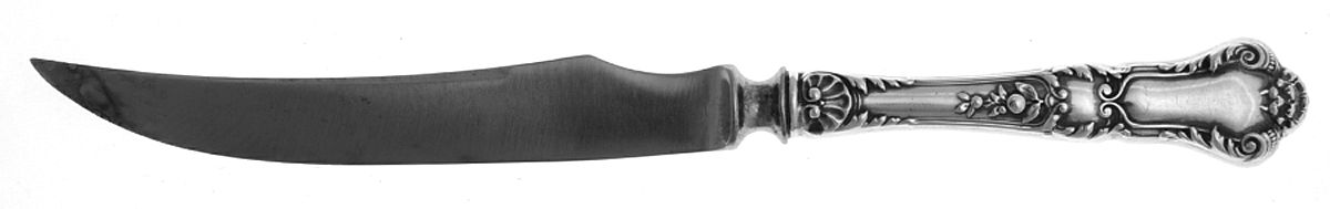 Baronial-Old (Sterling, 1898, No Monograms) Individual Fruit Knife with Stainless Blade by Gorham Silver-1