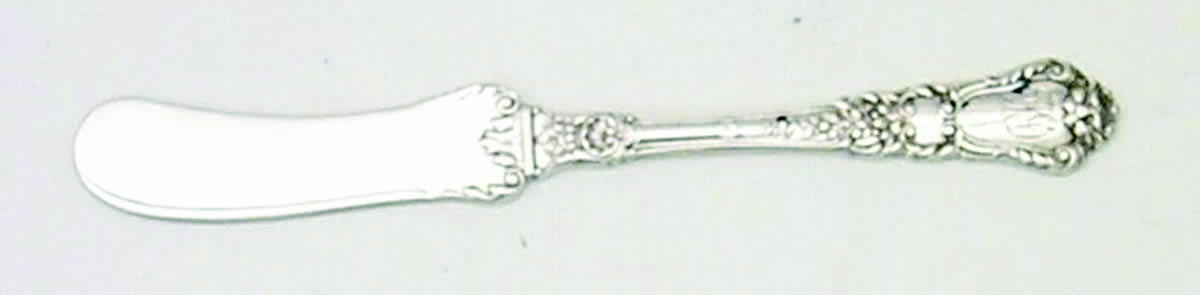 Baronial-Old (Sterling, 1898, No Monograms) Flat Handle Butter Spreader by Gorham Silver-1
