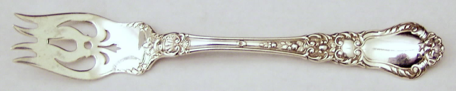 Baronial-Old (Sterling, 1898, No Monograms) Large Individual Solid Fish/Salad Fork by Gorham Silver-1