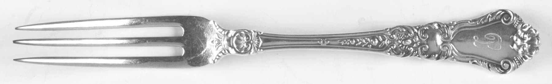 Baronial-Old (Sterling, 1898, No Monograms) Individual Berry Fork by Gorham Silver-1