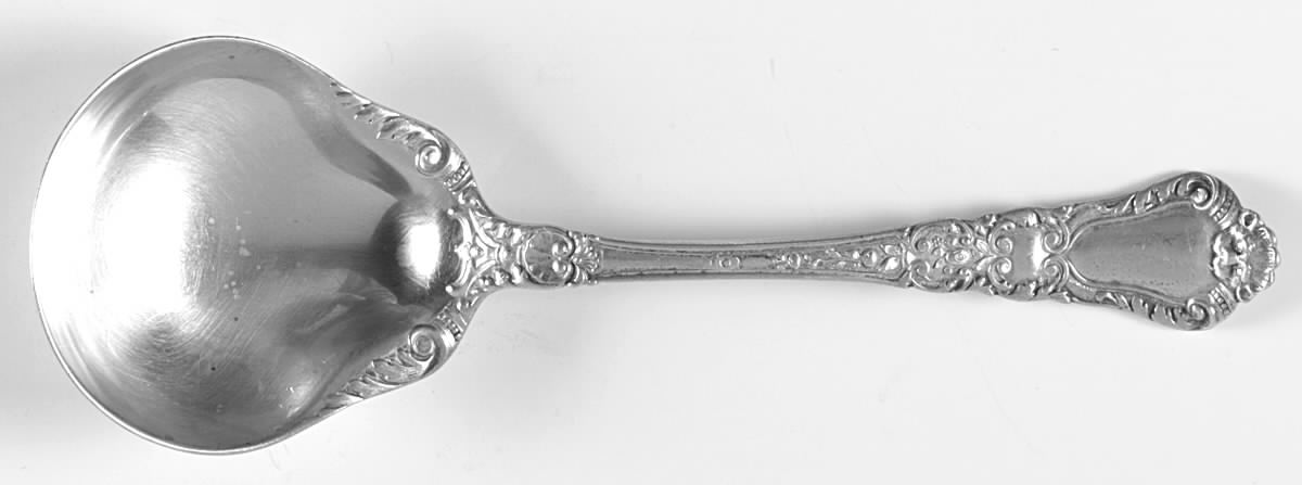 Baronial-Old (Sterling, 1898, No Monograms) Round Bowl Soup Spoon (Bouillon) by Gorham Silver-1