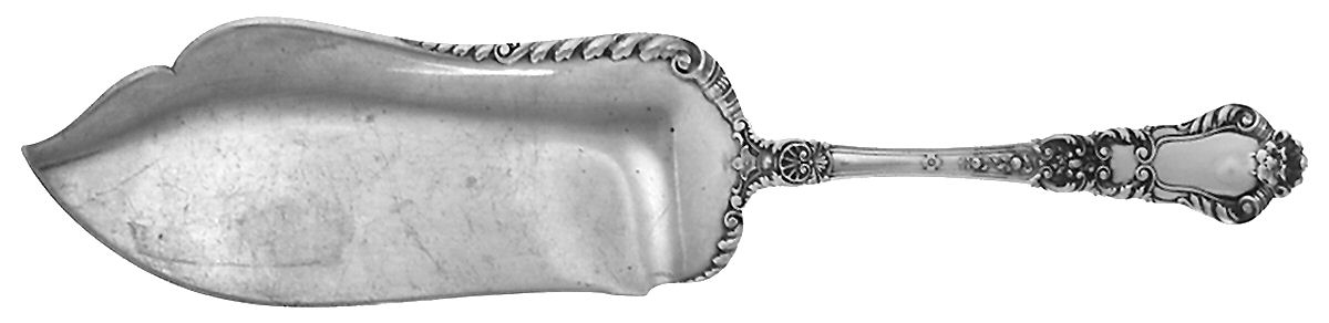 Baronial-Old (Sterling, 1898, No Monograms) Large Solid Fish Serving Knife by Gorham Silver-1