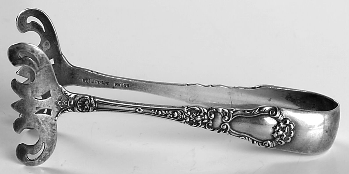 Baronial-Old (Sterling, 1898, No Monograms) Solid Individual Asparagus Tongs by Gorham Silver-1