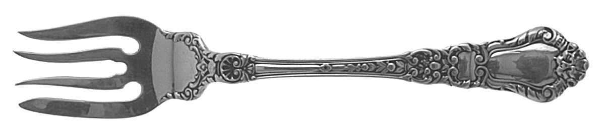 Baronial-Old (Sterling, 1898, No Monograms) Small Individual Solid Fish/Salad Fork by Gorham Silver-1