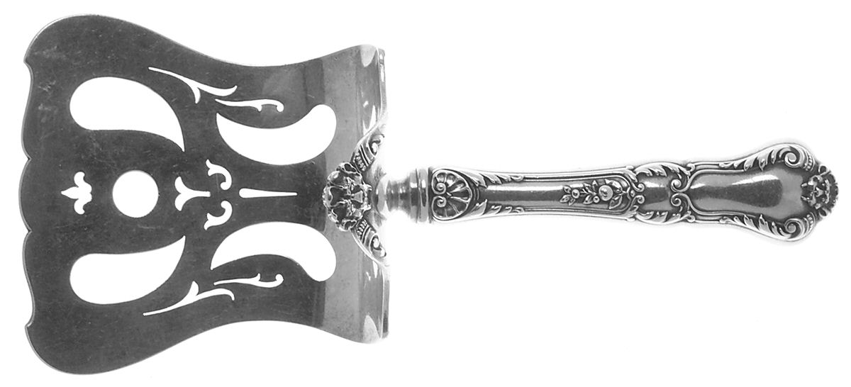Baronial-Old (Sterling, 1898, No Monograms) Hollow Asparagus Server with Sterling Hood by Gorham Silver-1