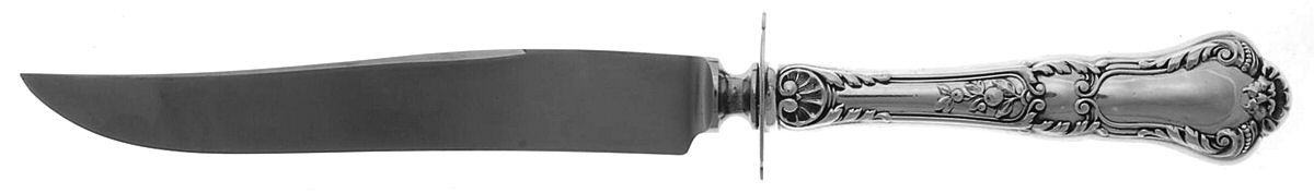 Baronial-Old (Sterling, 1898, No Monograms) Small Steak Carving Knife with Stainless Blade by Gorham Silver-1