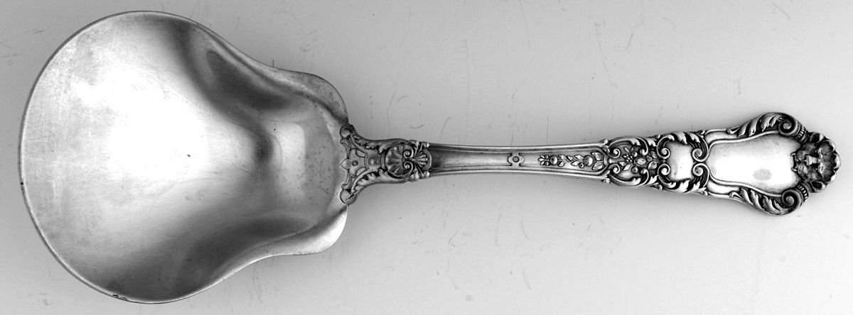 Baronial-Old (Sterling, 1898, No Monograms) Large Solid Berry/Casserole Spoon by Gorham Silver-1