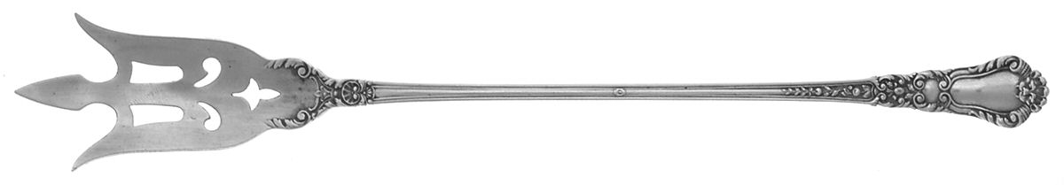 Baronial-Old (Sterling, 1898, No Monograms) Large Lettuce Serving Fork by Gorham Silver-1